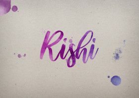 Rishi Watercolor Name DP