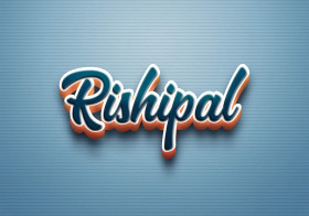 Cursive Name DP: Rishipal