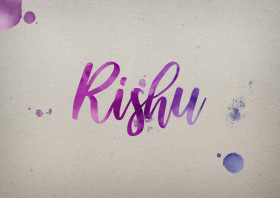 Rishu Watercolor Name DP
