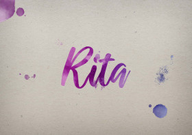 Rita Watercolor Name DP
