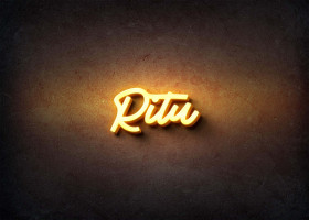 Glow Name Profile Picture for Ritu