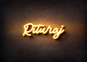 Glow Name Profile Picture for Rituraj