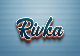 Cursive Name DP: Rivka