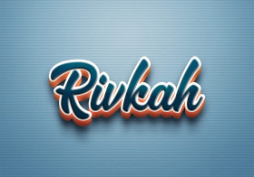 Cursive Name DP: Rivkah