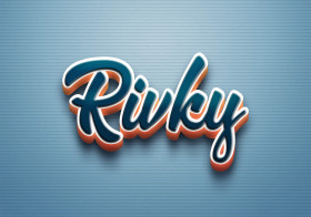 Cursive Name DP: Rivky