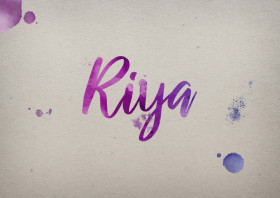 Riya Watercolor Name DP