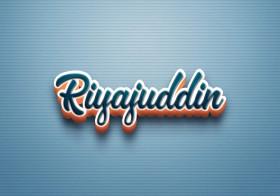 Cursive Name DP: Riyajuddin