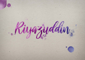 Riyazuddin Watercolor Name DP