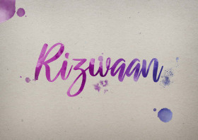 Rizwaan Watercolor Name DP
