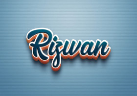 Cursive Name DP: Rizwan