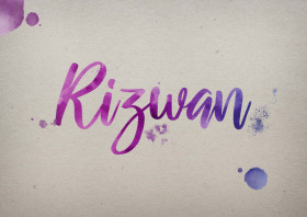 Rizwan Watercolor Name DP
