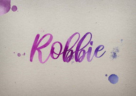 Robbie Watercolor Name DP