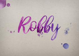 Robby Watercolor Name DP