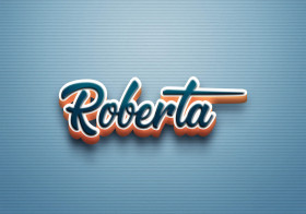Cursive Name DP: Roberta