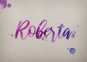 Roberta Watercolor Name DP