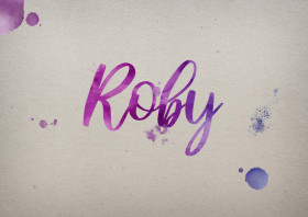 Roby Watercolor Name DP