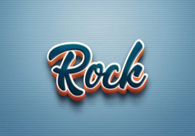 Cursive Name DP: Rock