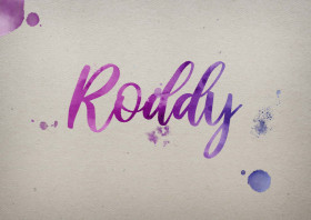 Roddy Watercolor Name DP
