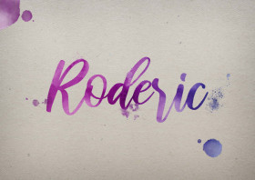Roderic Watercolor Name DP