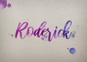 Roderick Watercolor Name DP