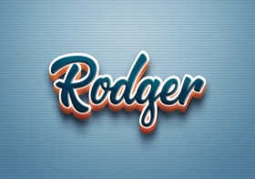 Cursive Name DP: Rodger