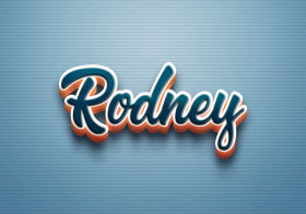 Cursive Name DP: Rodney