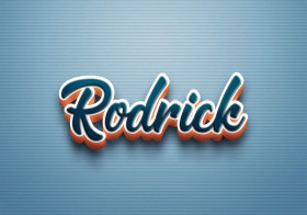 Cursive Name DP: Rodrick