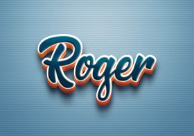 Cursive Name DP: Roger