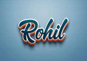 Cursive Name DP: Rohil