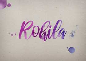 Rohila Watercolor Name DP