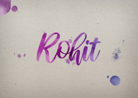 Rohit Watercolor Name DP