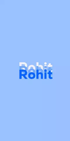 Rohit Name Wallpaper