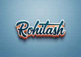 Cursive Name DP: Rohitash