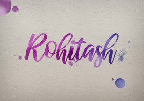 Rohitash Watercolor Name DP