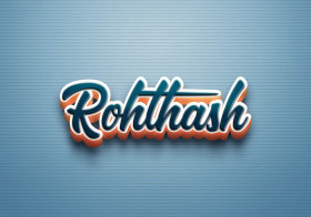 Cursive Name DP: Rohthash