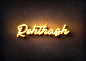 Glow Name Profile Picture for Rohthash