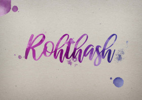 Rohthash Watercolor Name DP