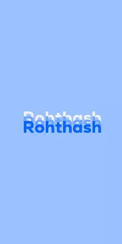 Name DP: Rohthash