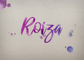 Roiza Watercolor Name DP