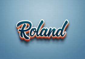 Cursive Name DP: Roland