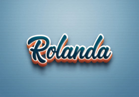 Cursive Name DP: Rolanda