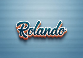 Cursive Name DP: Rolando
