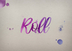 Roll Watercolor Name DP