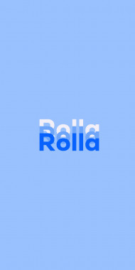 Name DP: Rolla