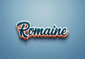 Cursive Name DP: Romaine