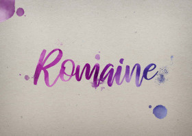 Romaine Watercolor Name DP