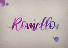 Romello Watercolor Name DP