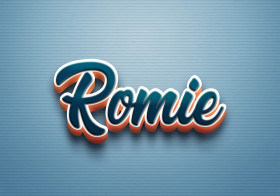 Cursive Name DP: Romie