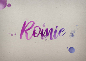 Romie Watercolor Name DP