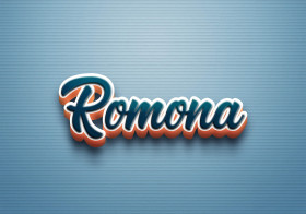 Cursive Name DP: Romona